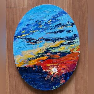 Sunset Original Oil Painting